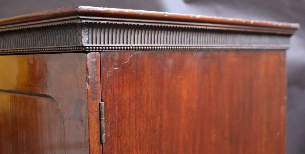 George 111 Figured Mahogany 2 Door Wardrobe View V