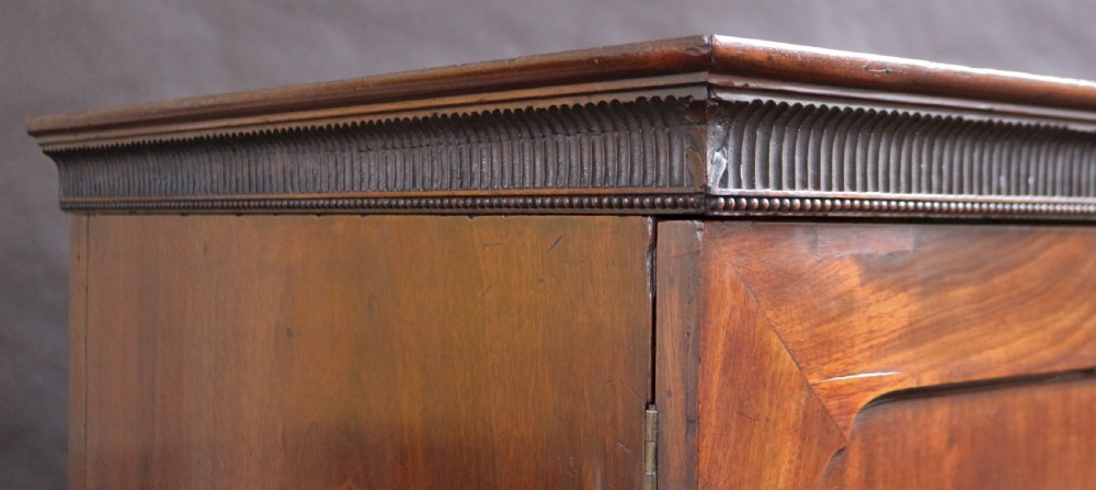 George 111 Figured Mahogany 2 Door Wardrobe View VII