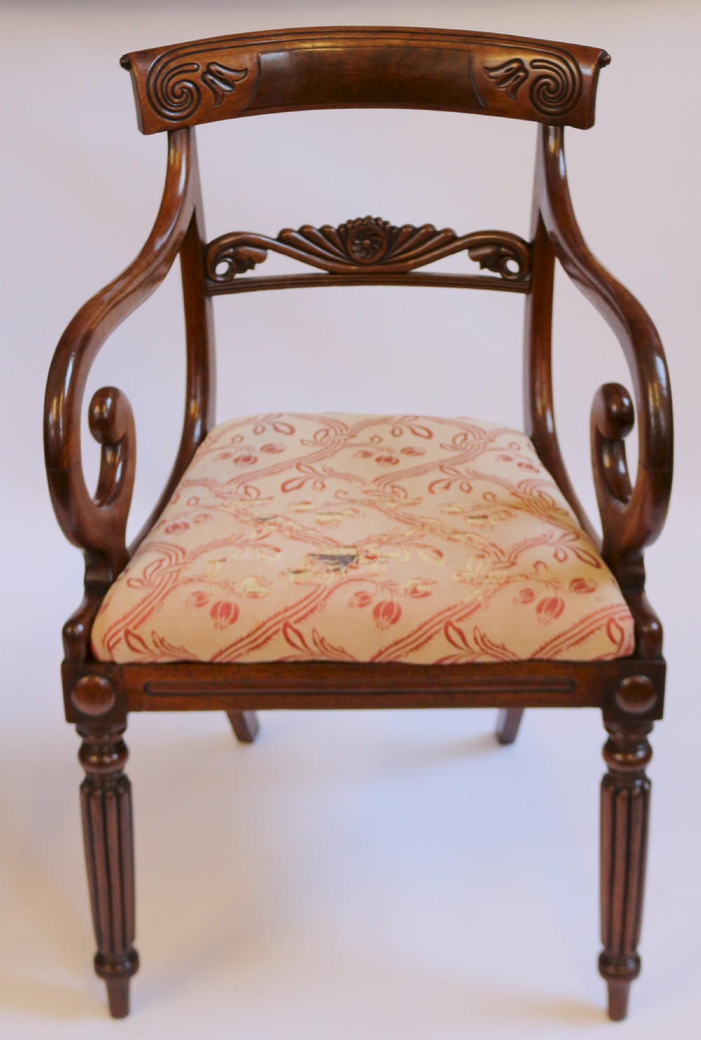 George 1V Mahogany Pair of Armchairs View III