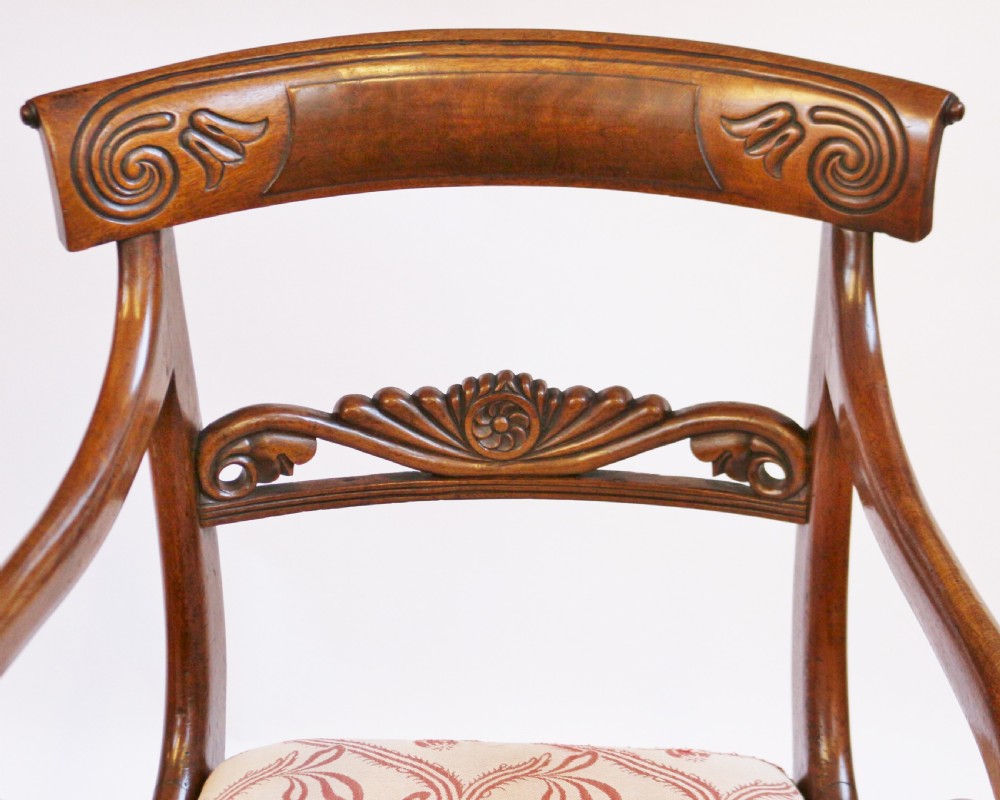 George 1V Mahogany Pair of Armchairs View VI