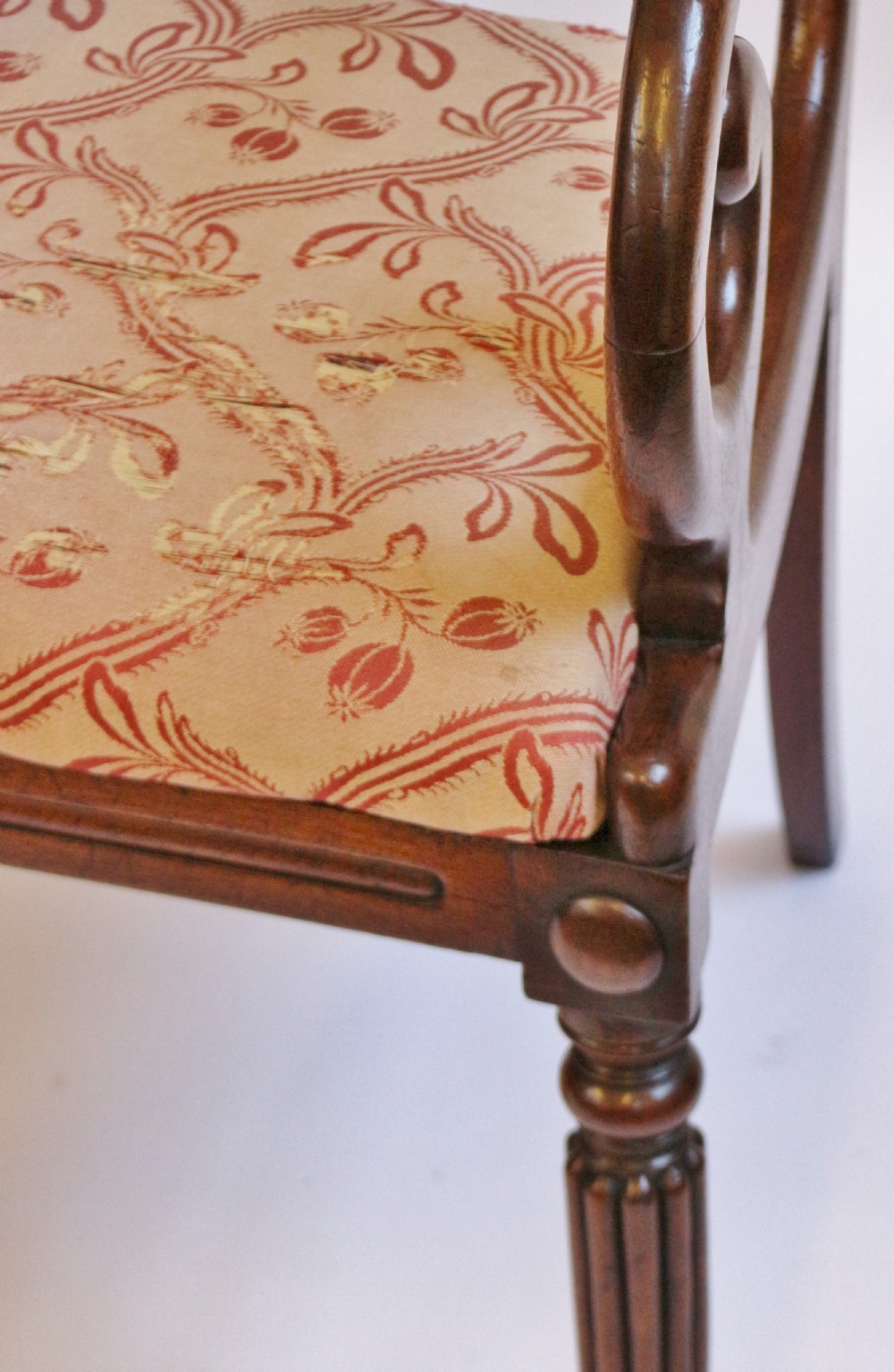 George 1V Mahogany Pair of Armchairs View VIII