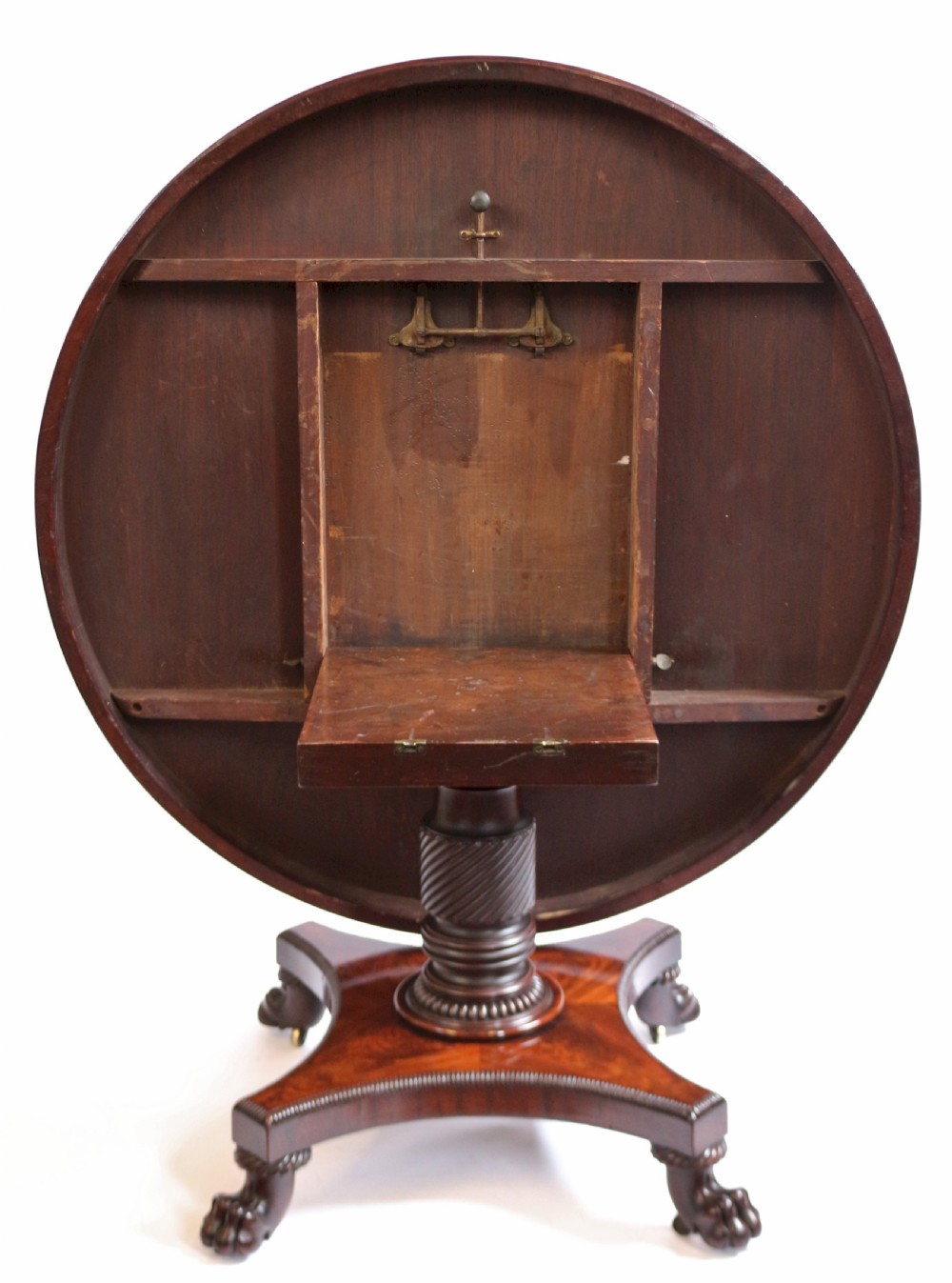 George 1V Flared Mahogany Round Segmented Top Pedestal Centre Table View IV