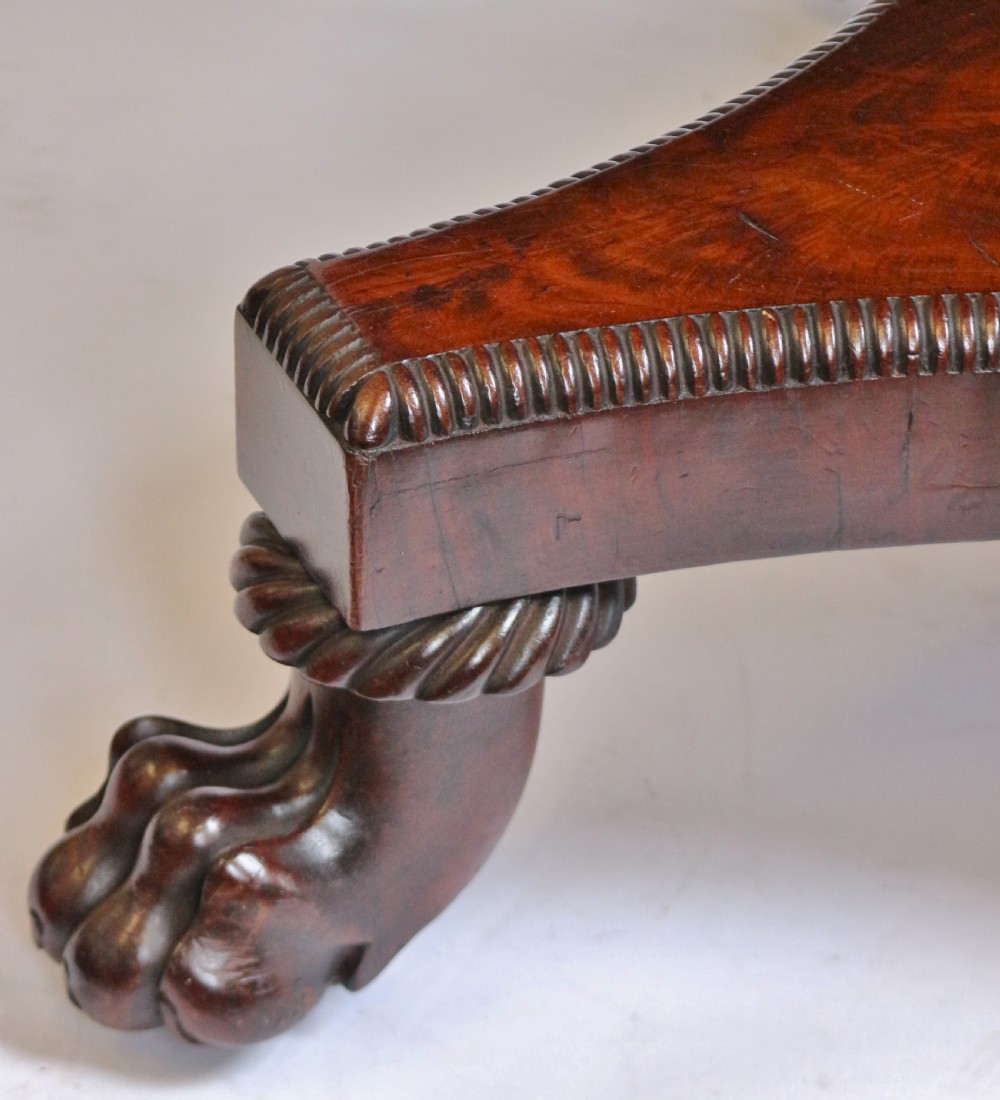 George 1V Flared Mahogany Round Segmented Top Pedestal Centre Table View XI
