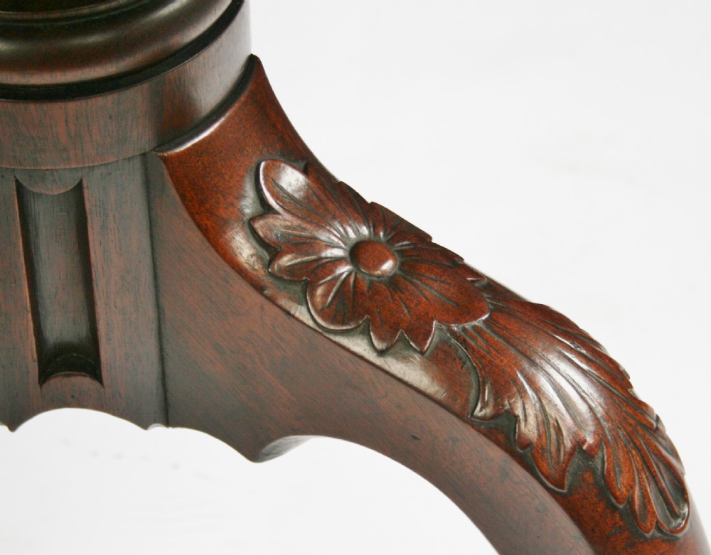 George III Mahogany Circular Tilt Top Tripod Table View X