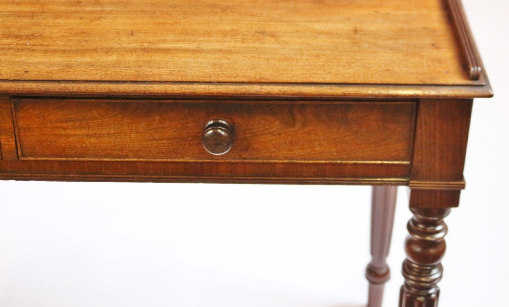William 1V Mahogany 2 Drawer Side Table in the manner of Gillows View VI