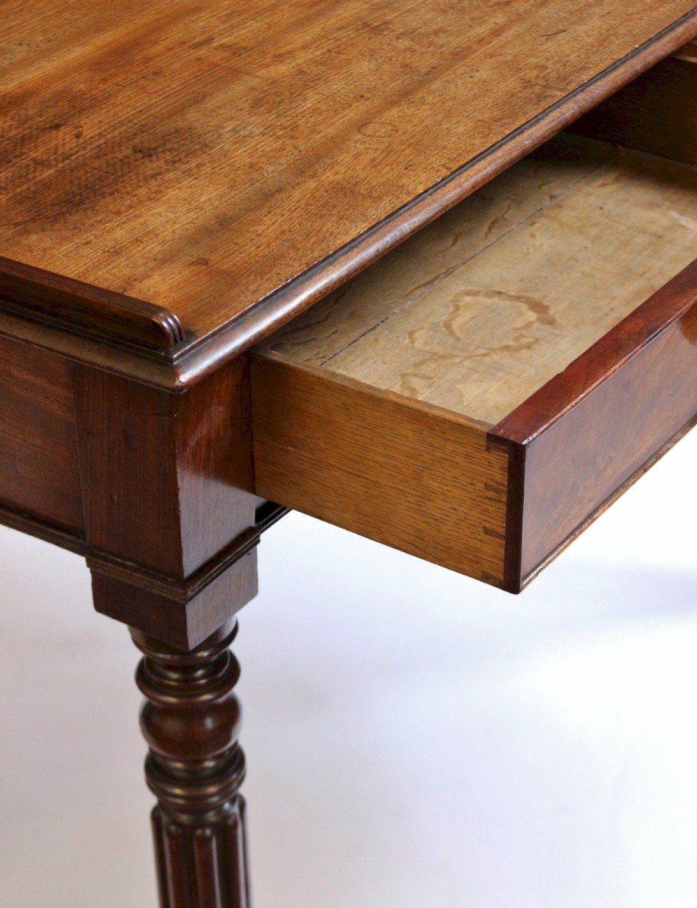 William 1V Mahogany 2 Drawer Side Table in the manner of Gillows View VII