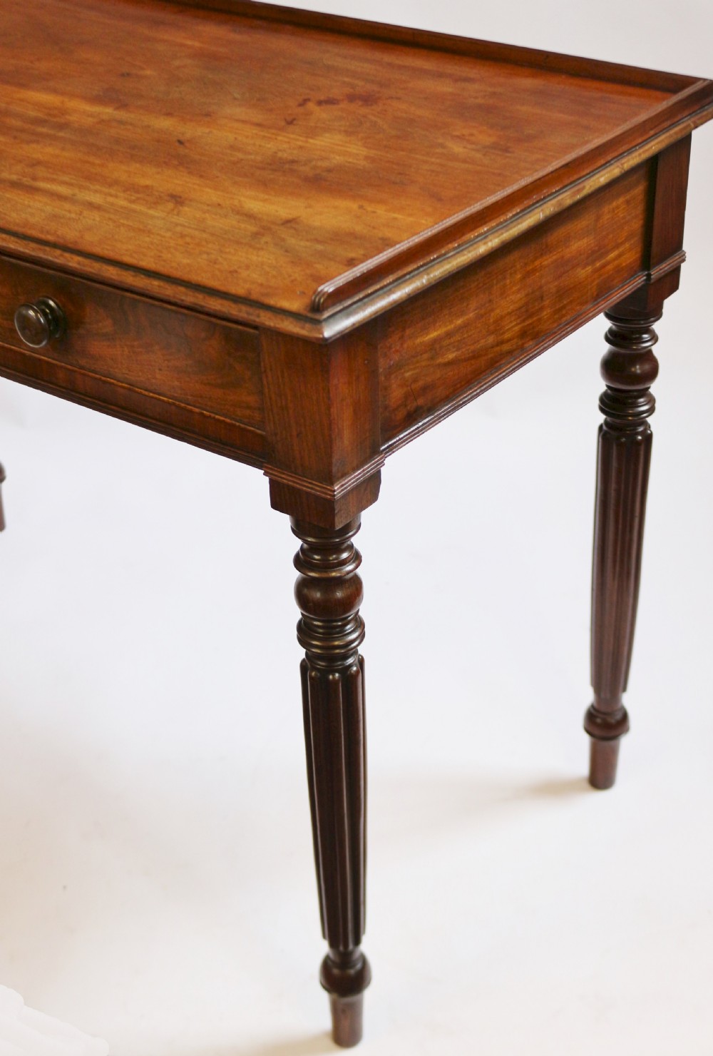 William 1V Mahogany 2 Drawer Side Table in the manner of Gillows View IX