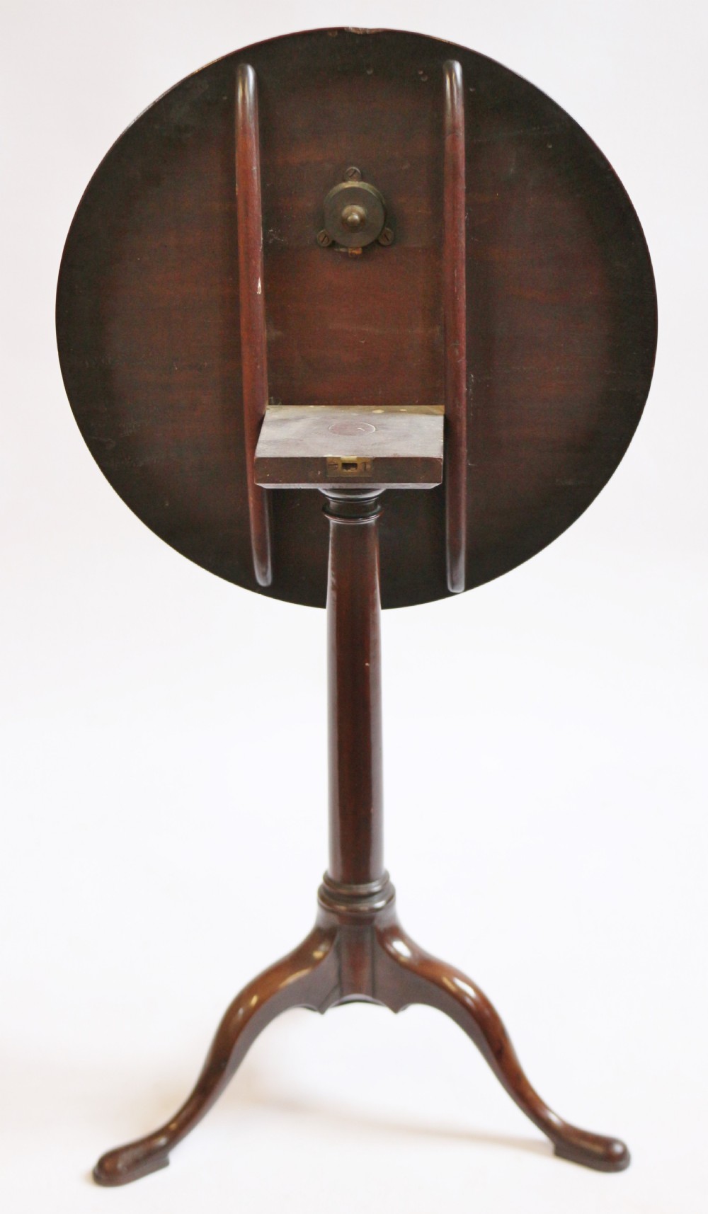 George 111 Mahogany Round Tilt Top Tripod Table View V