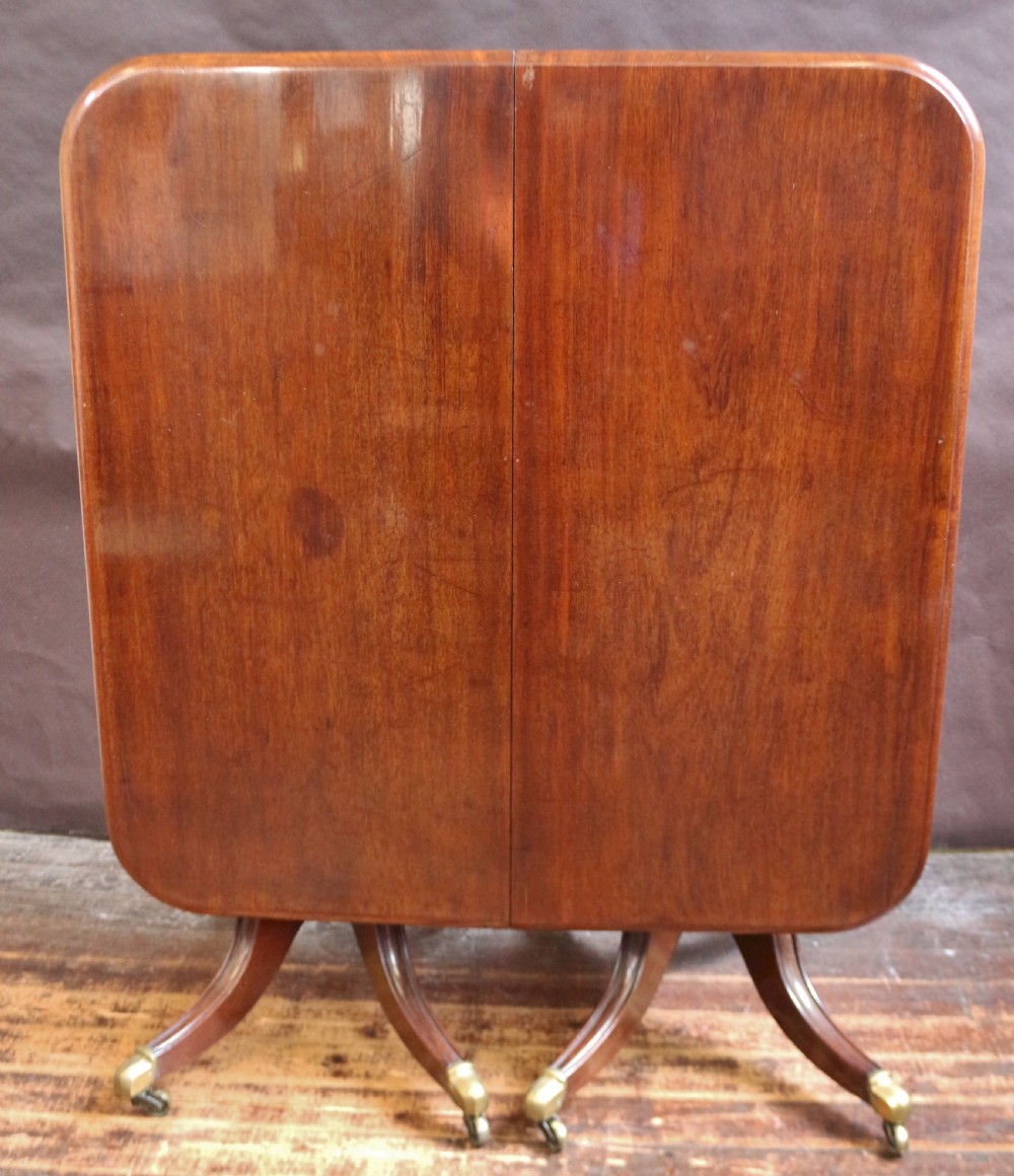 Fine Quality George 1V Mahogany 2 Pillar Dining Table View IV