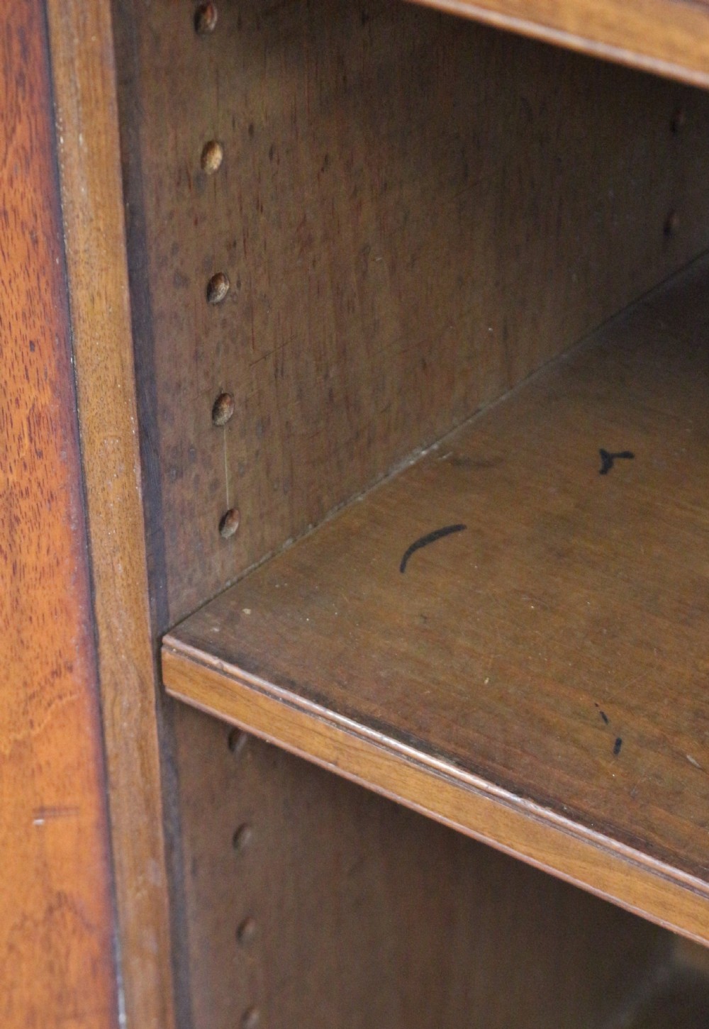 Fine Quality Figured Walnut 4 Door Inverted Breakfront Cabinet View XIV