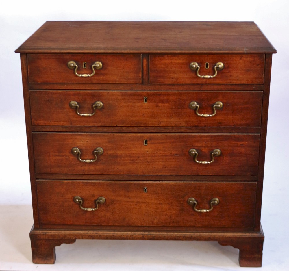Fine George 111 Mahogany Small 5 Drawer Chest