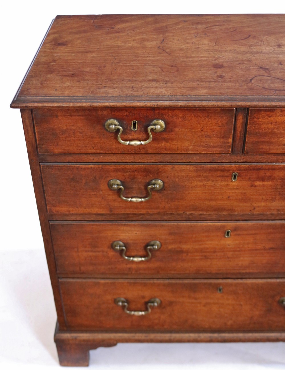 Fine George 111 Mahogany Small 5 Drawer Chest View VIII