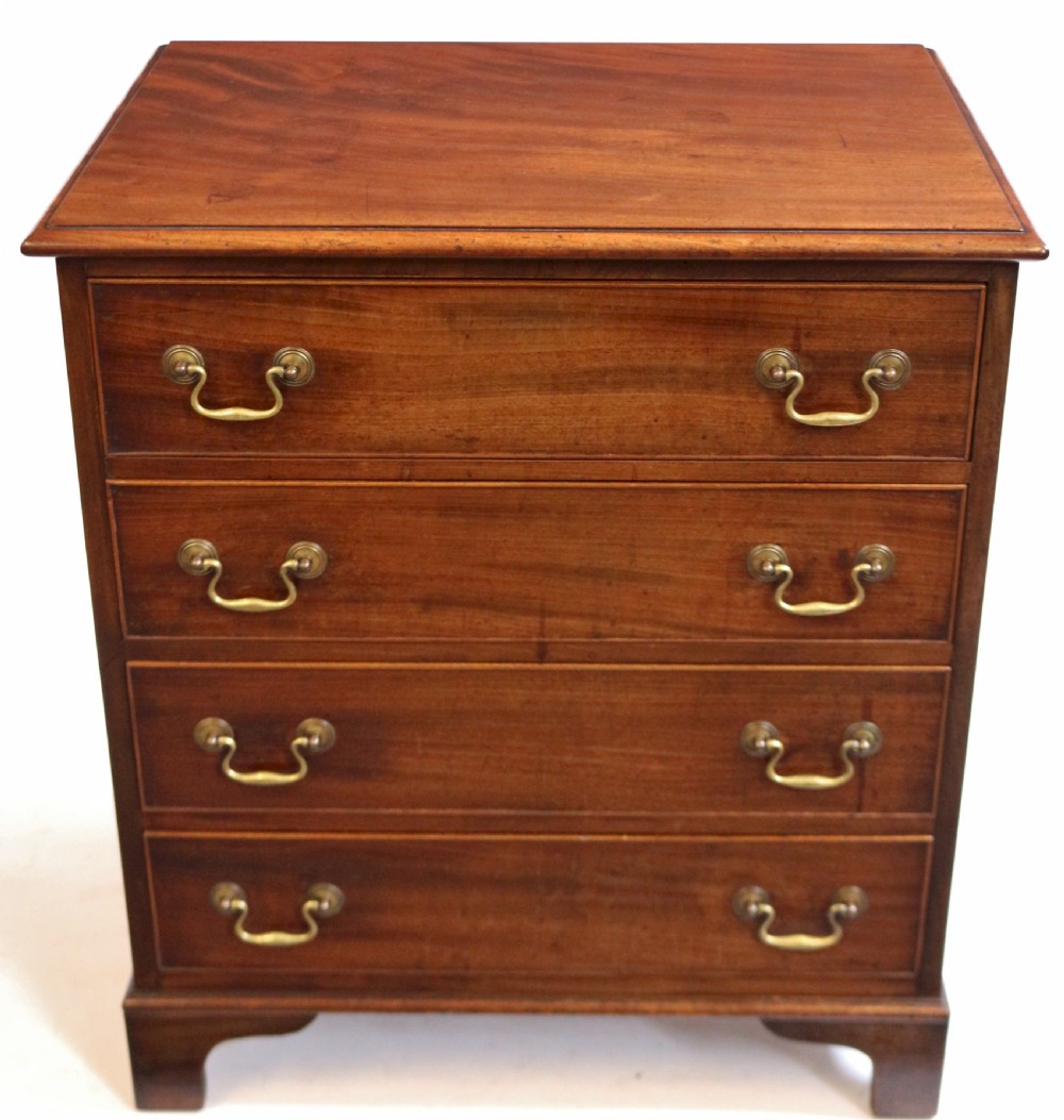 George 111 Mahogany Converted 4 Drawer Chest Commode