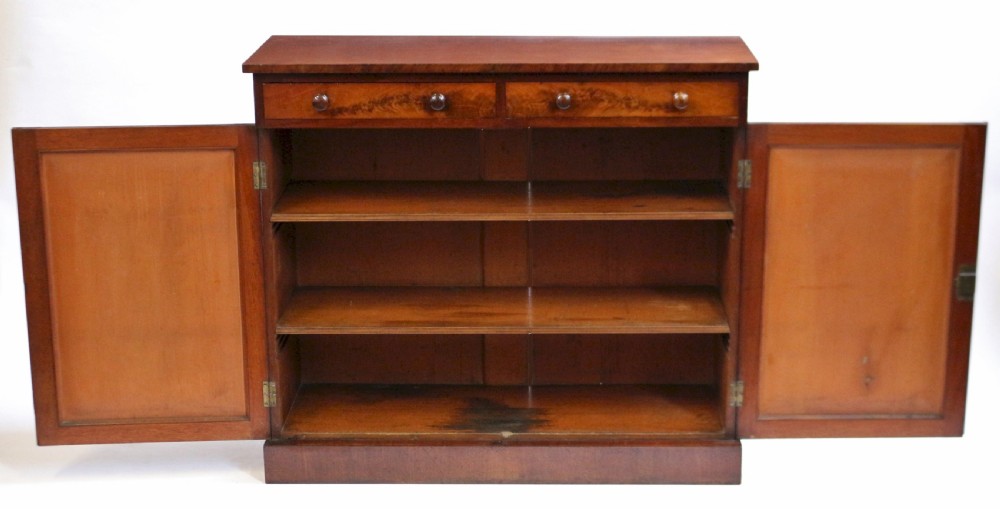 Victorian Flared Mahogany 2 Door Side Cupboard View II