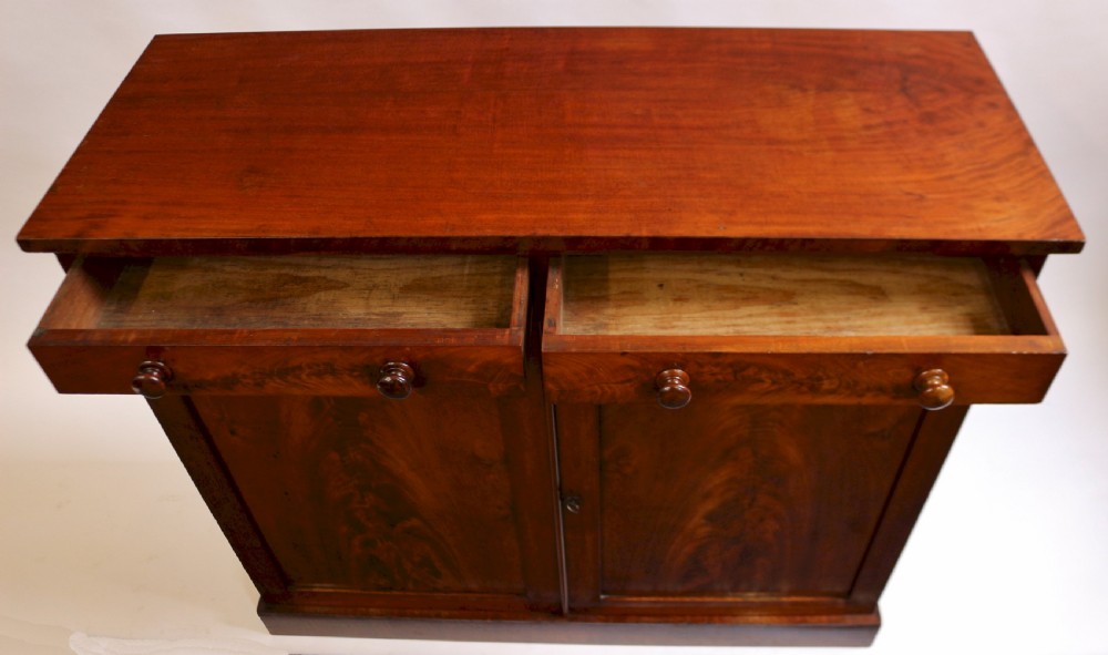 Victorian Flared Mahogany 2 Door Side Cupboard View III