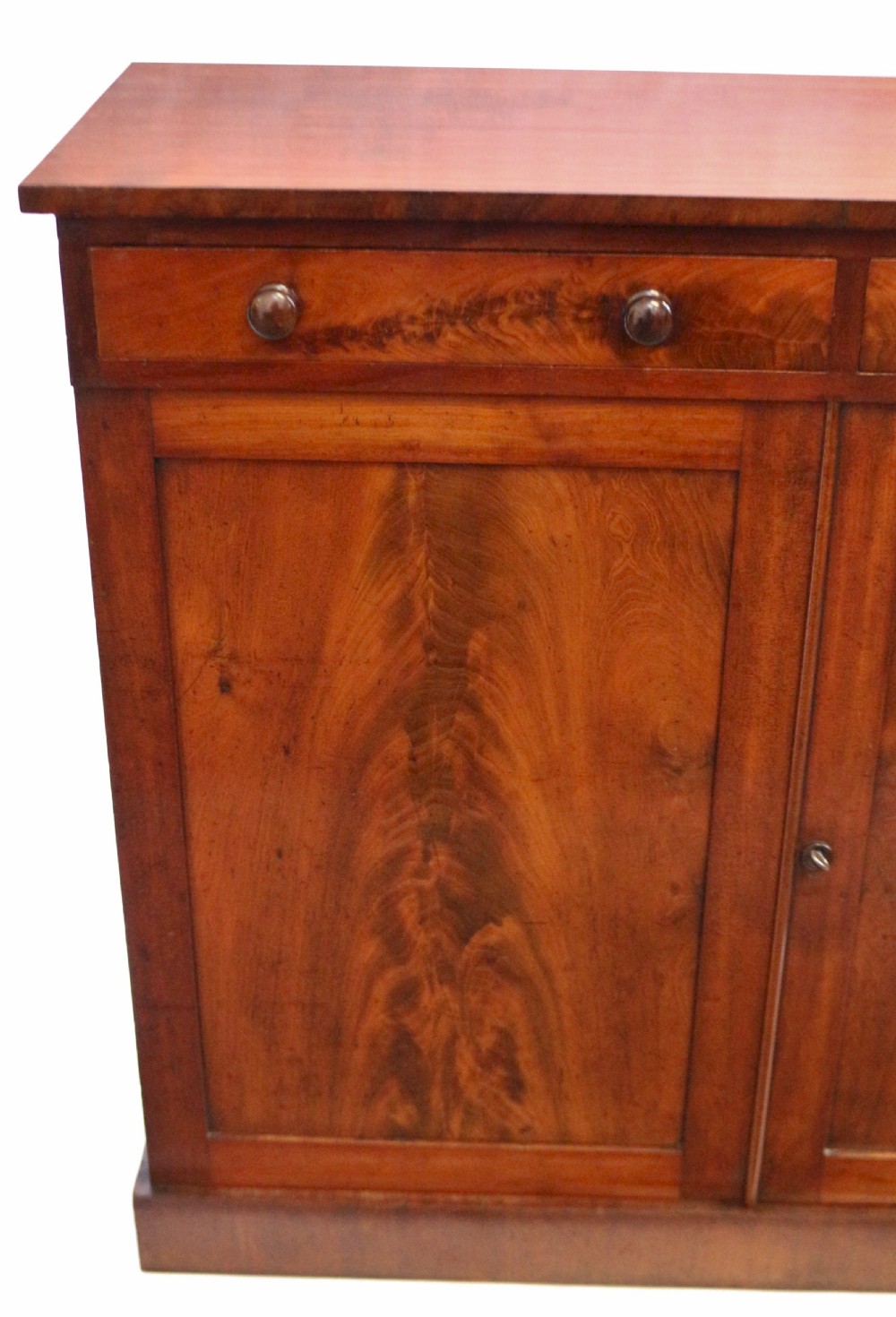 Victorian Flared Mahogany 2 Door Side Cupboard View VII