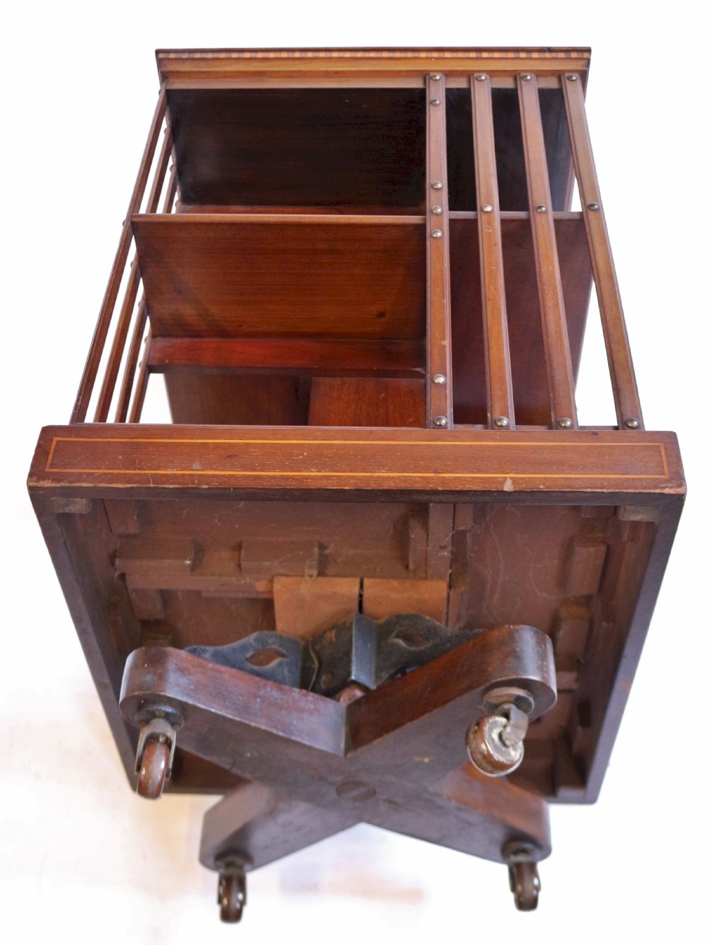 Edwardian Inlaid Mahogany Revolving Bookcase by Maples View IV