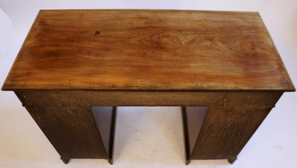 Good Quality Victorian Mahogany 9 Drawer Kneehole Desk View IX