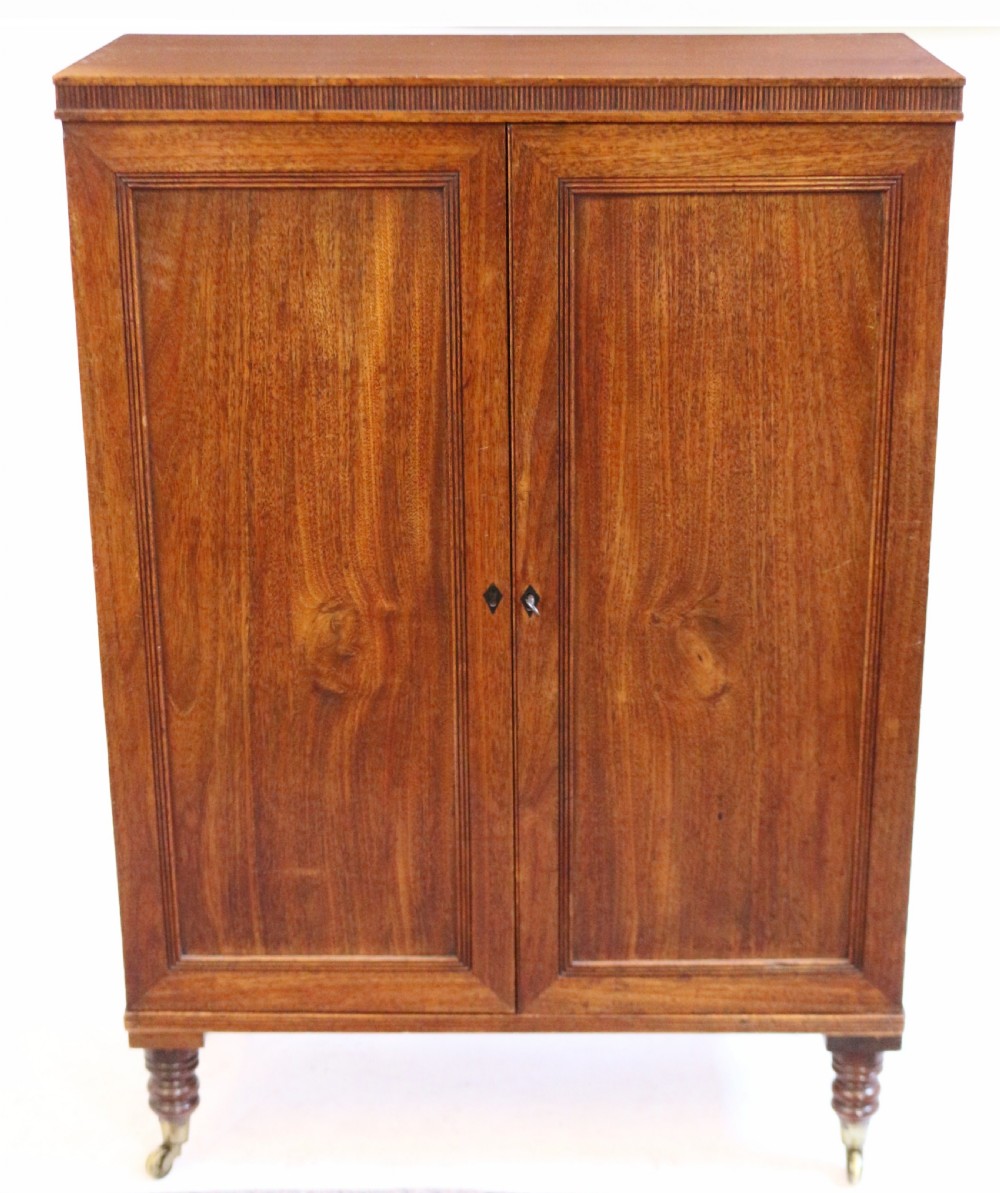 Regency Mahogany 2 Door Specimen Cabinet with 24 Drawers View II