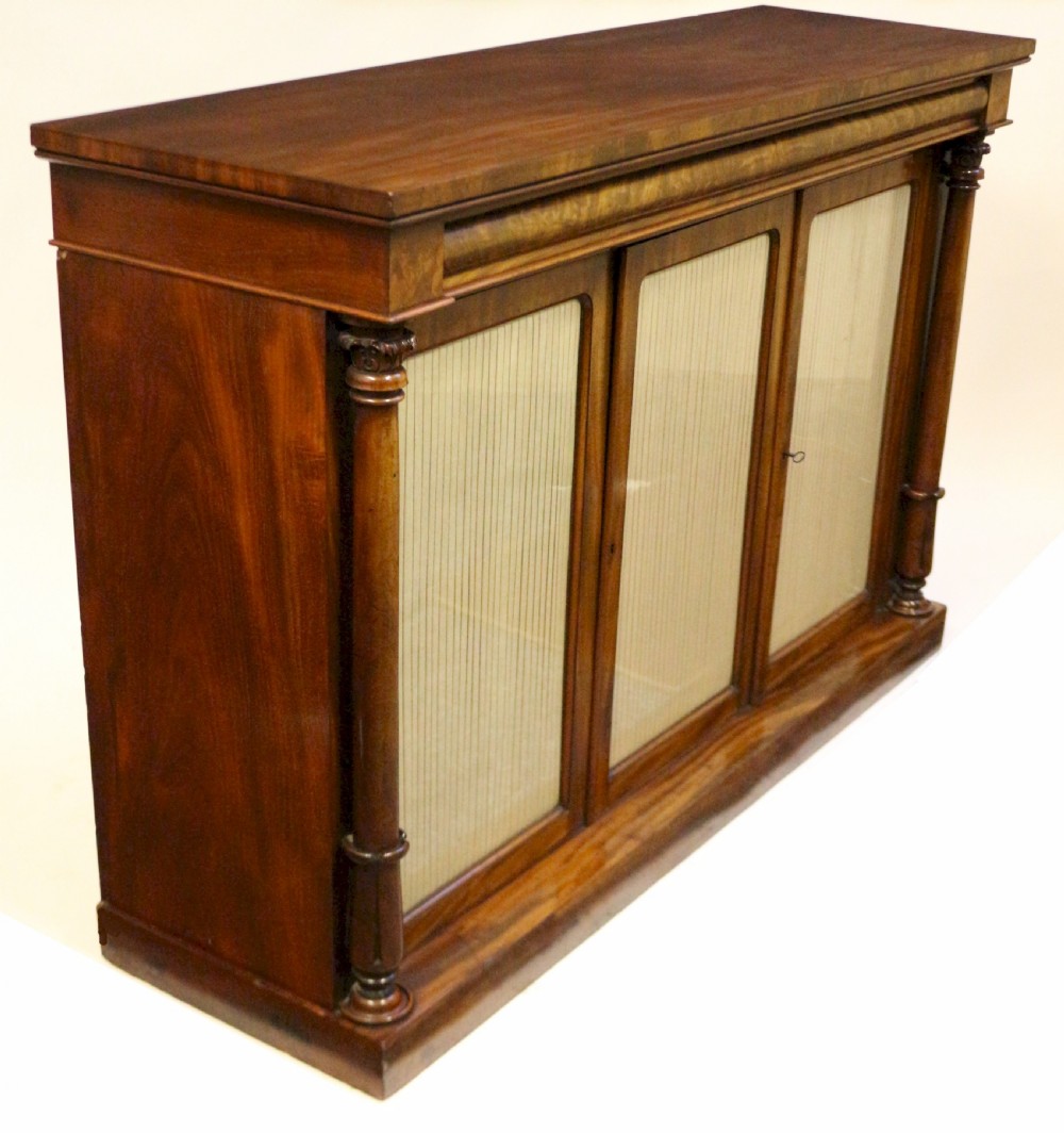 William 1V Mahogany 3 Door Side Cabinet View III