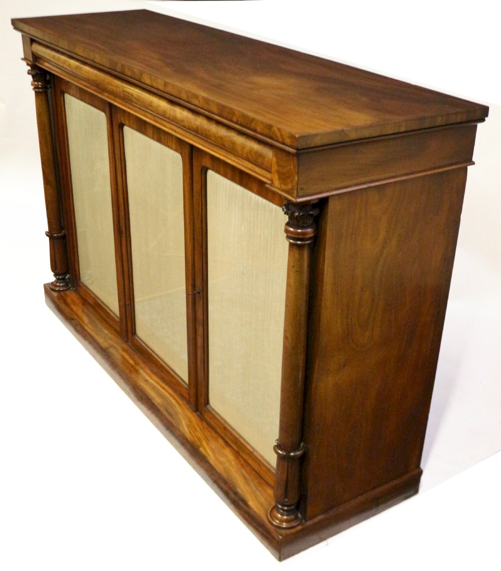 William 1V Mahogany 3 Door Side Cabinet View IV