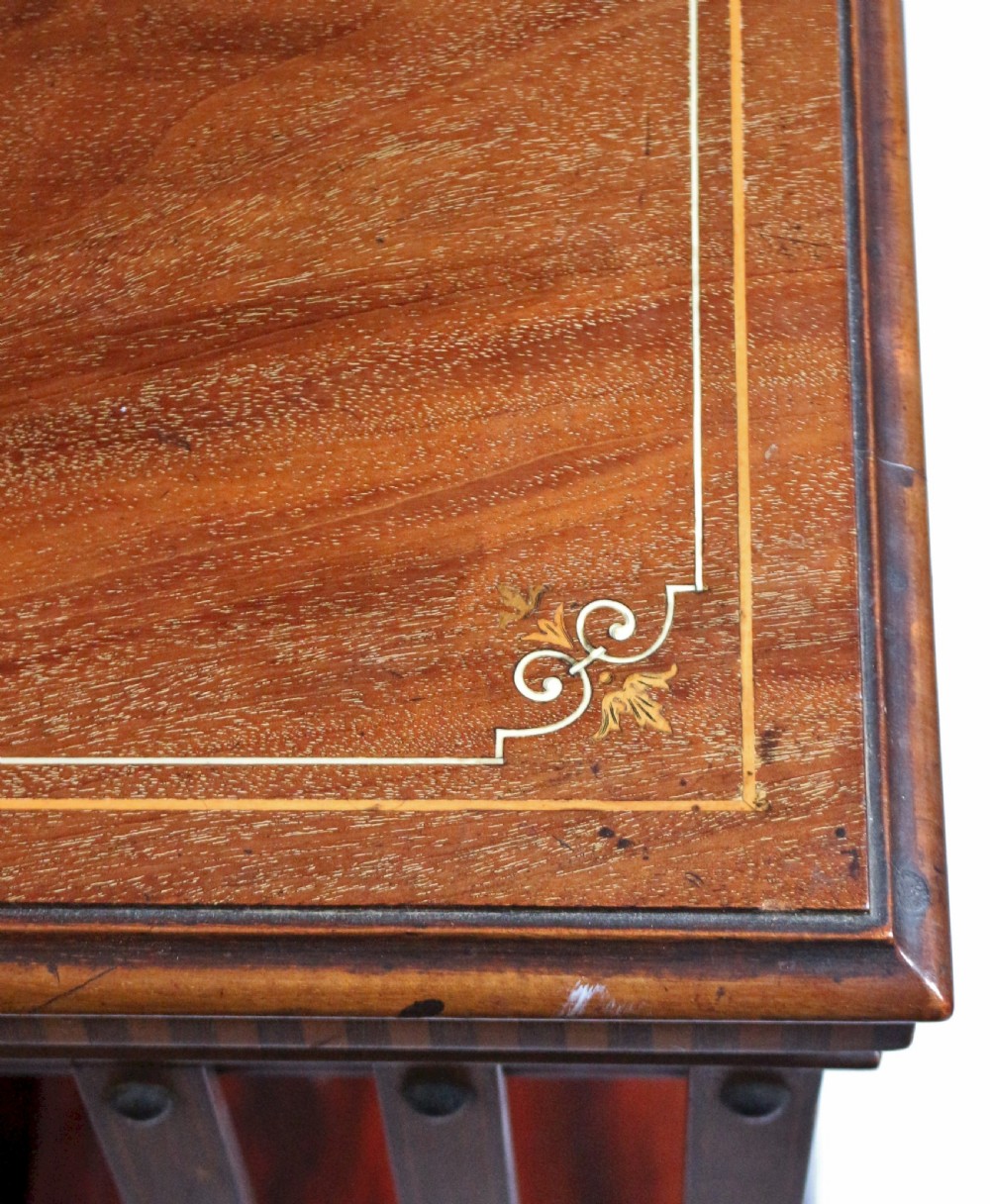 Edwardian Inlaid Mahogany Revolving Bookcase by Maples View VIII