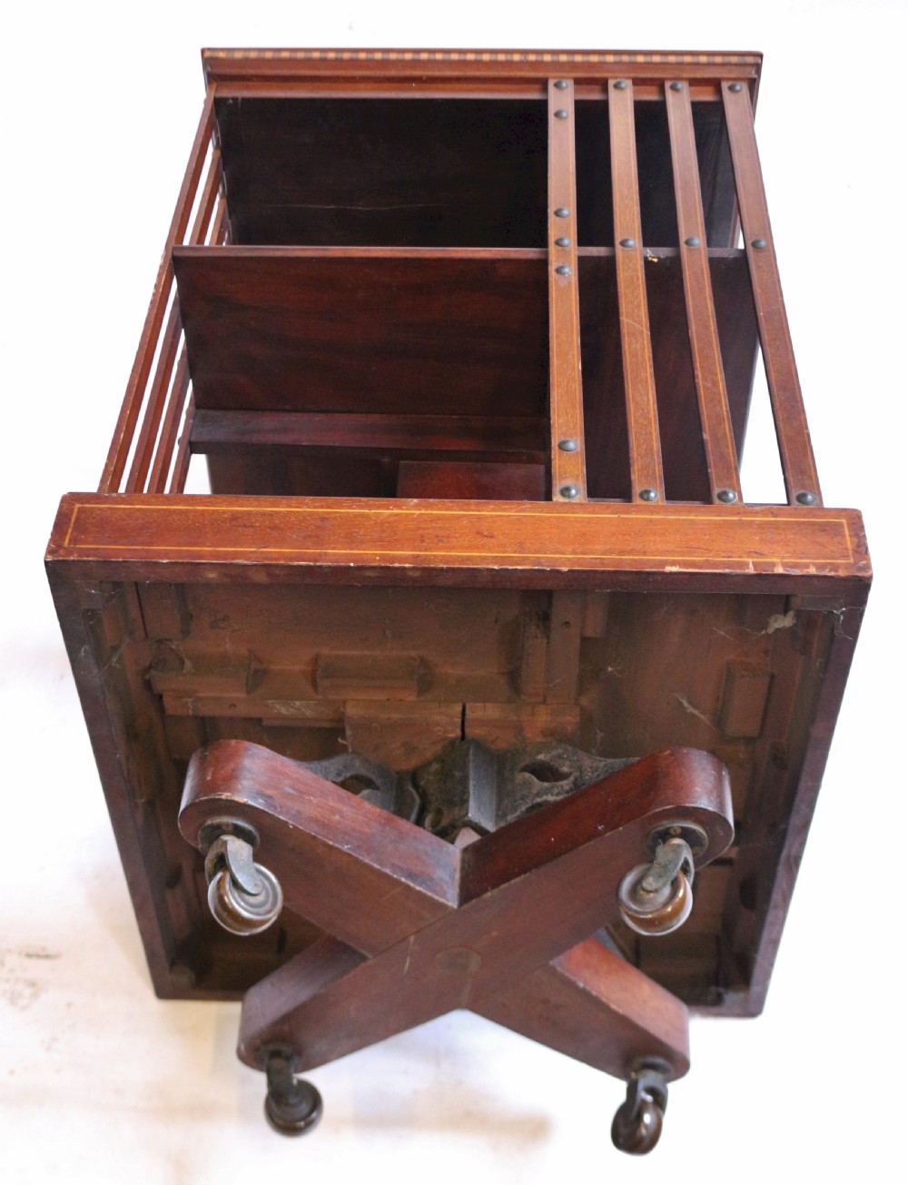 Edwardian Inlaid Mahogany Revolving Bookcase by Maples View XI