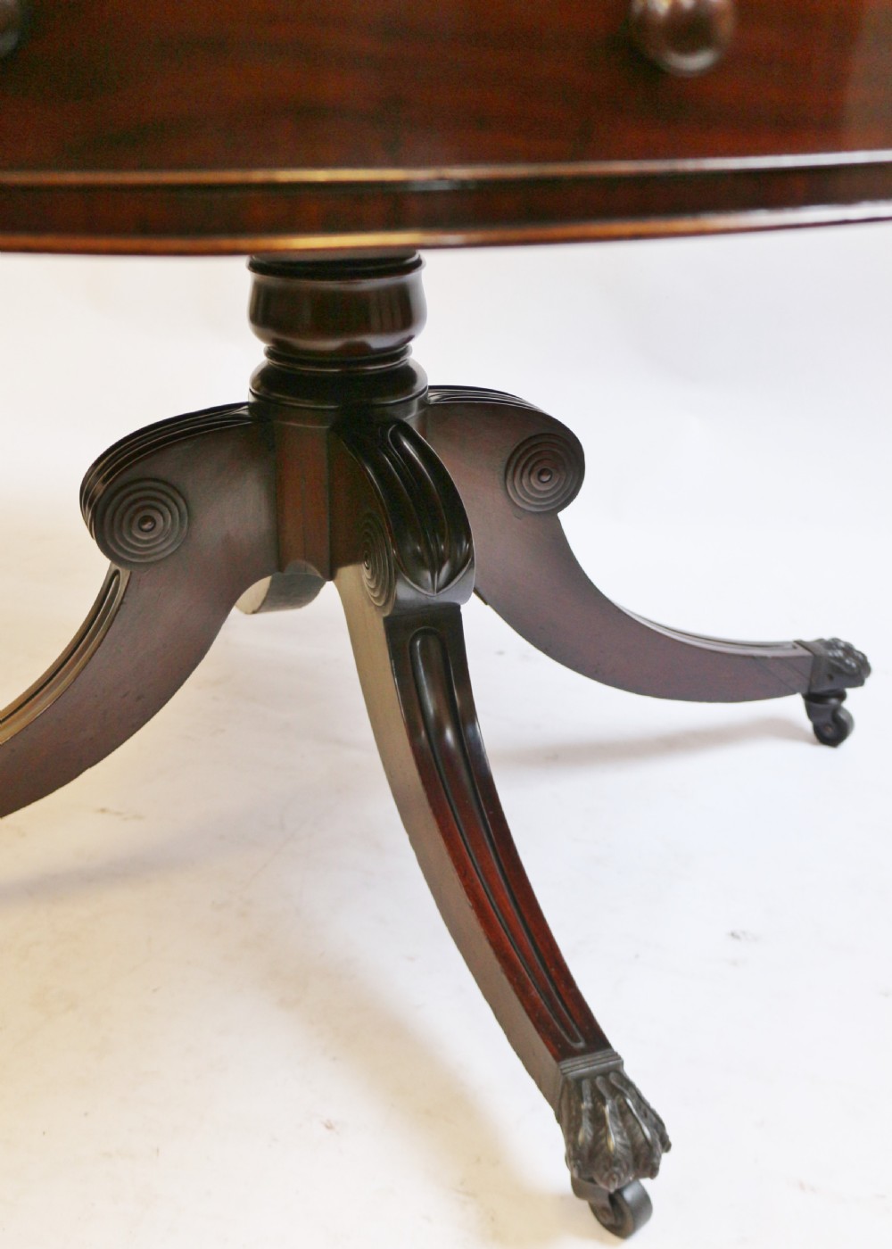 George 111 Pedestal Mahogany Drum Table  View VIII