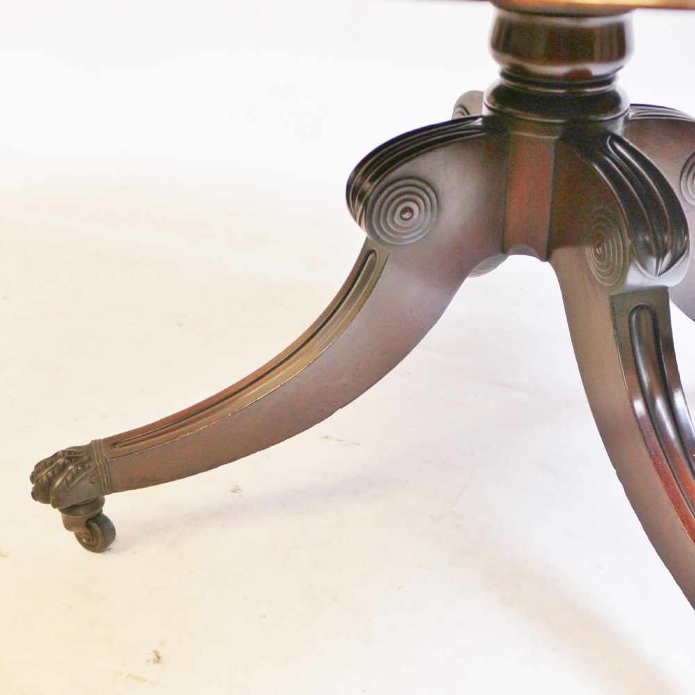 George 111 Pedestal Mahogany Drum Table  View IX