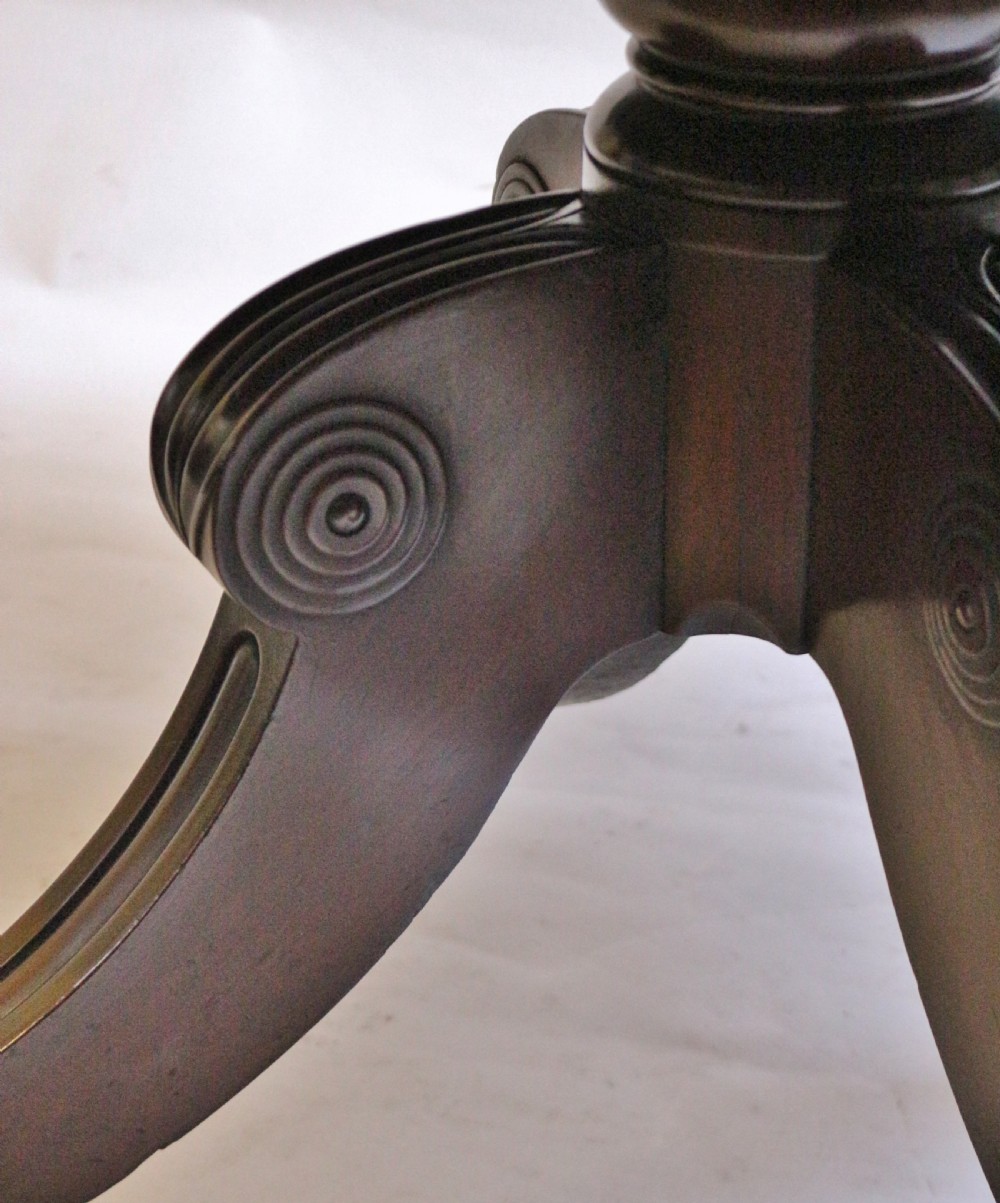 George 111 Pedestal Mahogany Drum Table  View XI