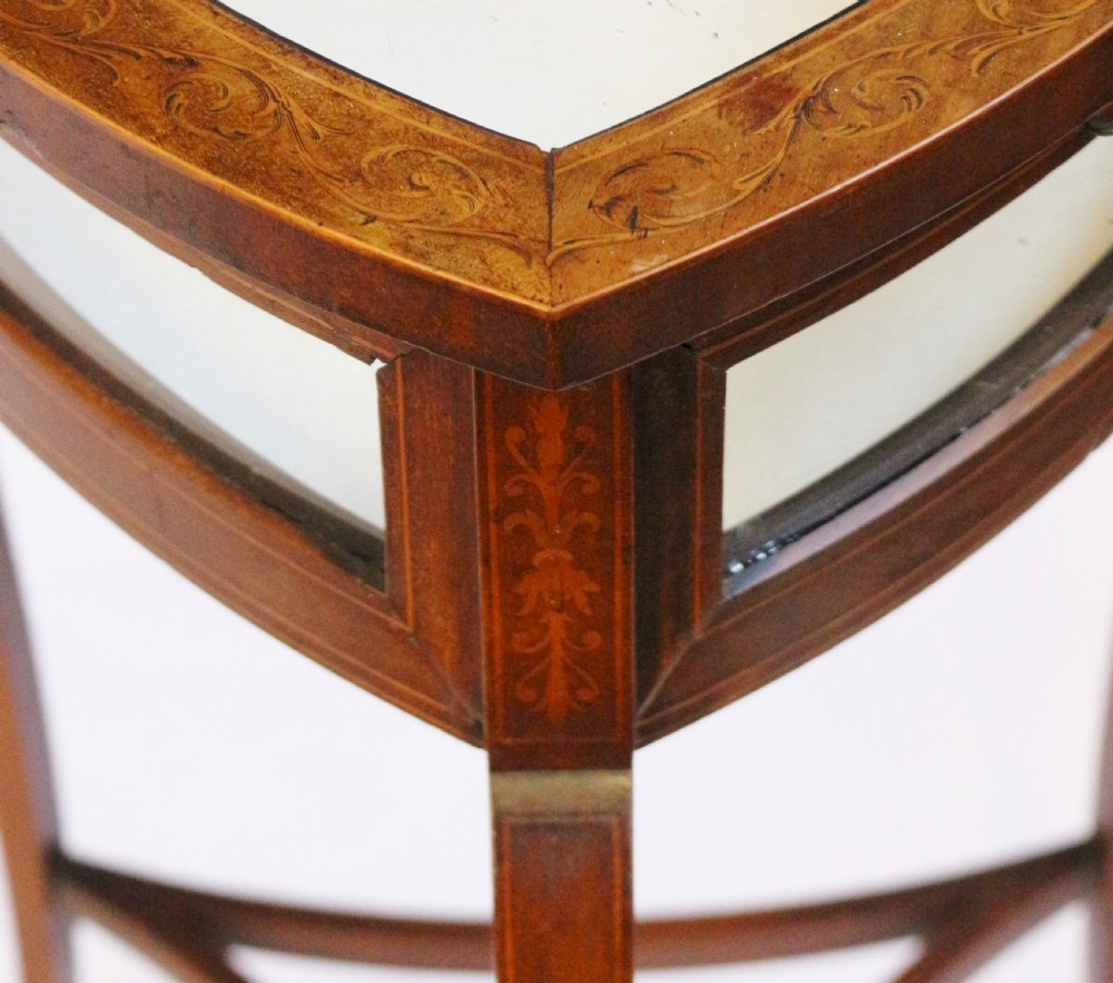 Edwardian Inlaid Mahogany Heart Shaped Bijouterie Table View VII