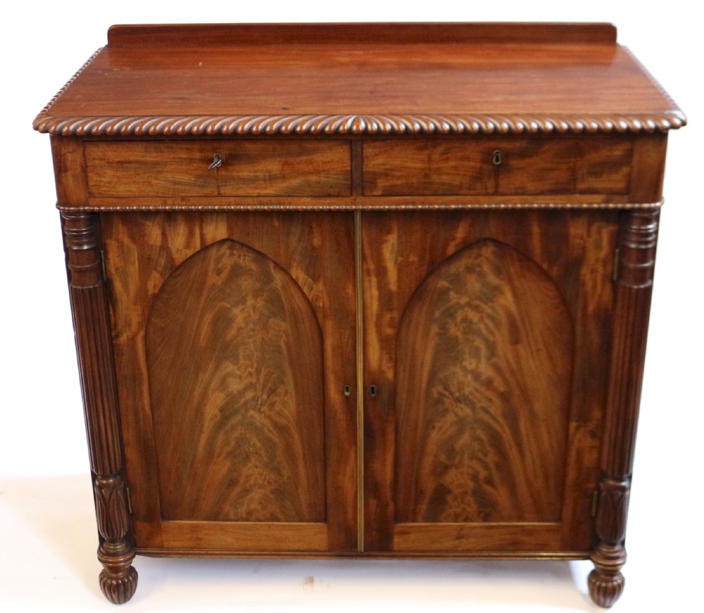 William 1V Mahogany 2 Door Side Cupboard