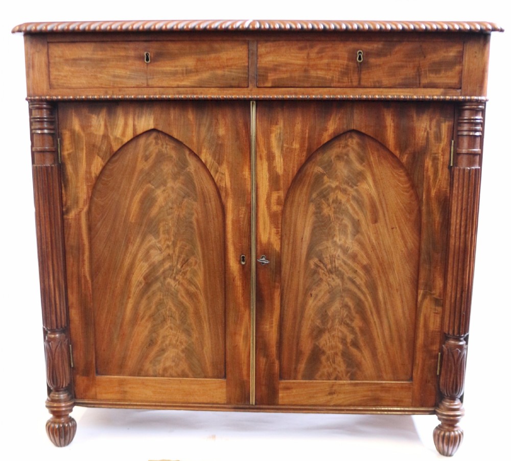 William 1V Mahogany 2 Door Side Cupboard View II