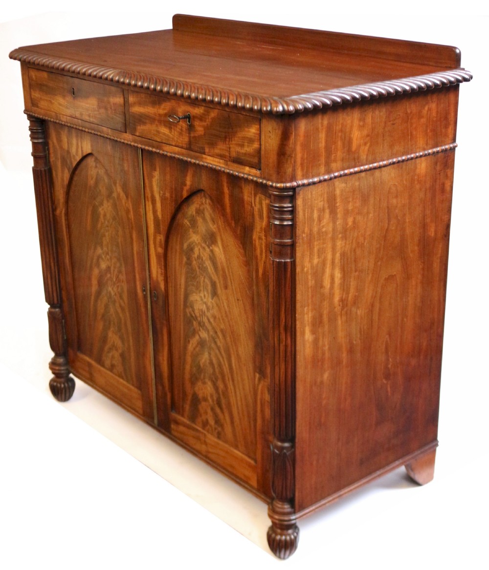 William 1V Mahogany 2 Door Side Cupboard View IV