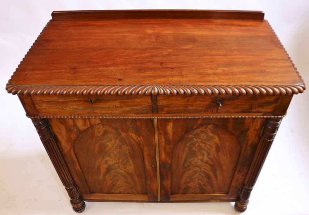 William 1V Mahogany 2 Door Side Cupboard View VI