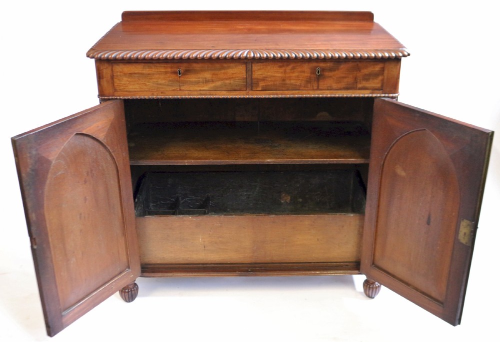 William 1V Mahogany 2 Door Side Cupboard View VII
