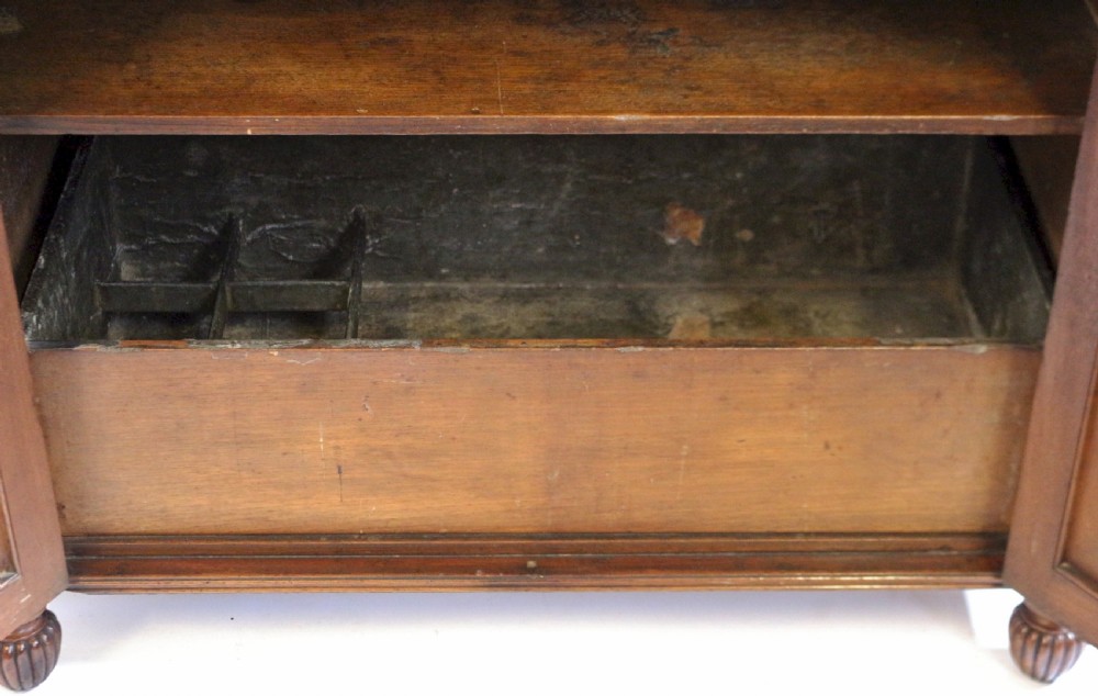 William 1V Mahogany 2 Door Side Cupboard View VIII