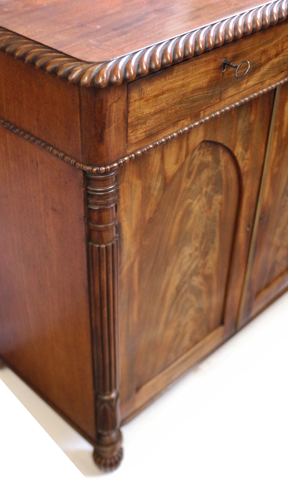 William 1V Mahogany 2 Door Side Cupboard View IX