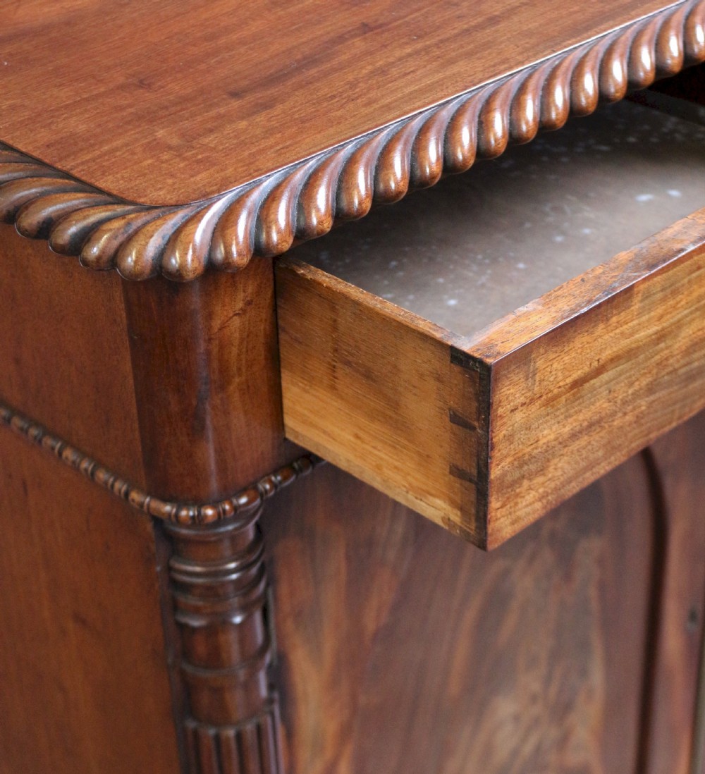 William 1V Mahogany 2 Door Side Cupboard View XII
