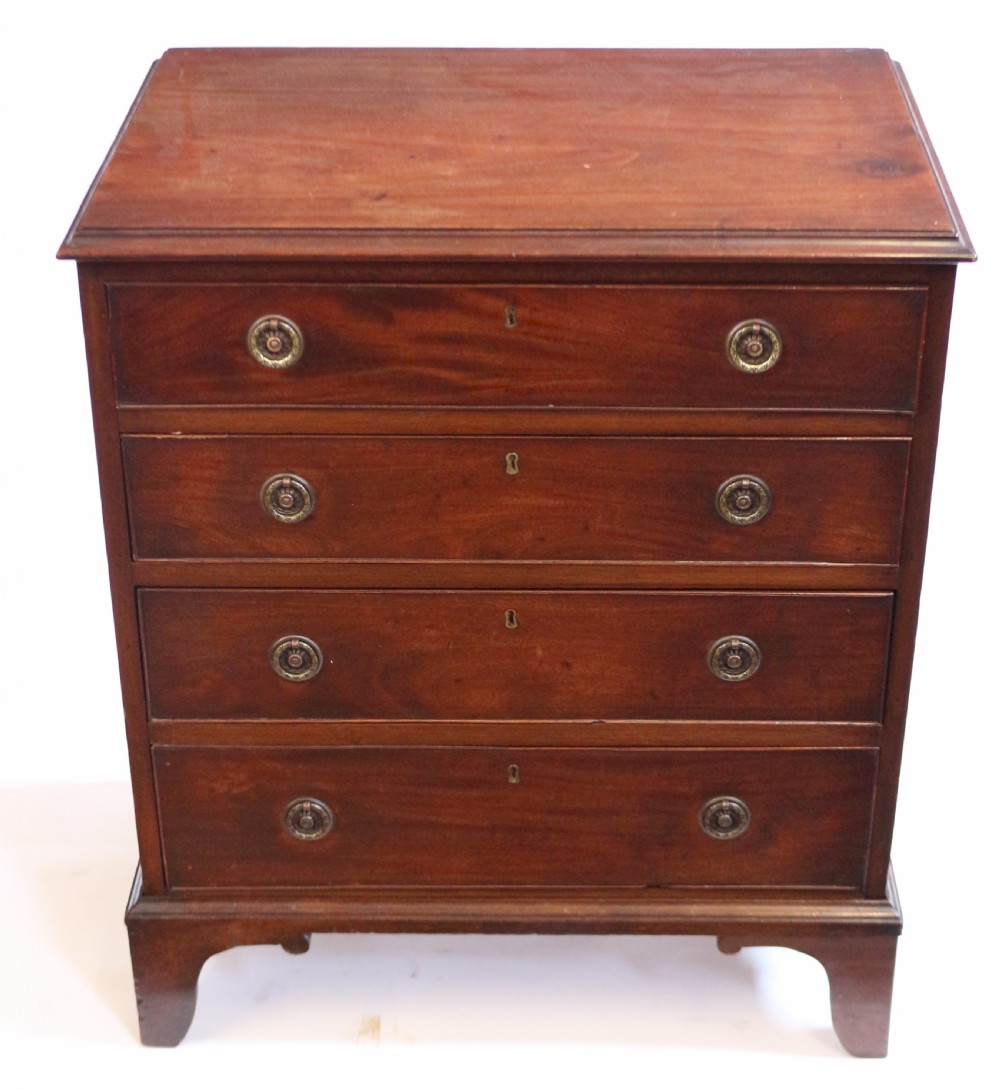 George 111 Mahogany Converted 4 Drawer Chest Commode