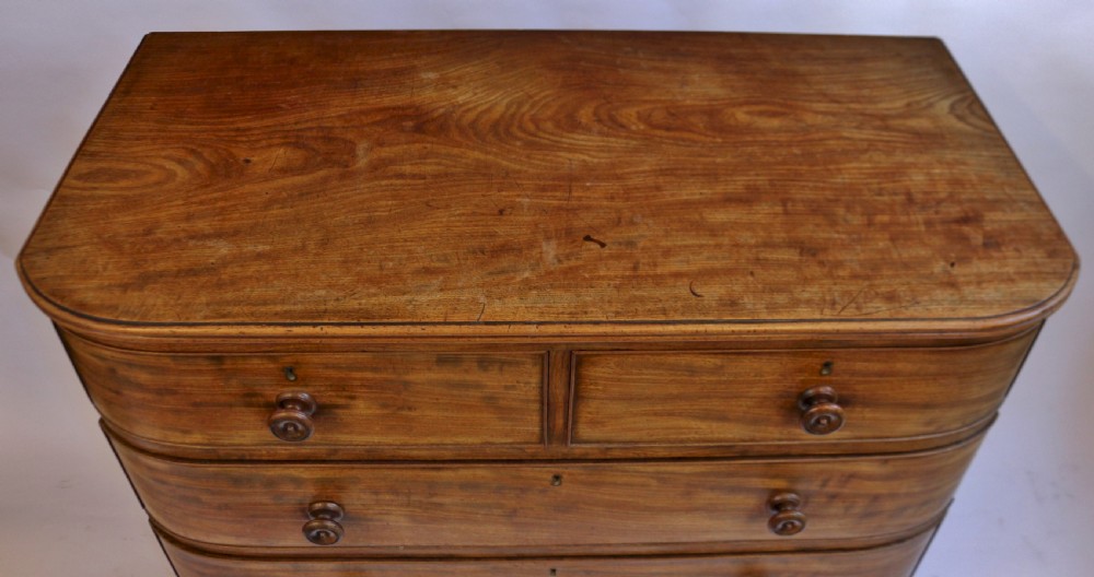 Fine Quality George 1V  Mahogany D Shaped 5 Drawer Chest View IV