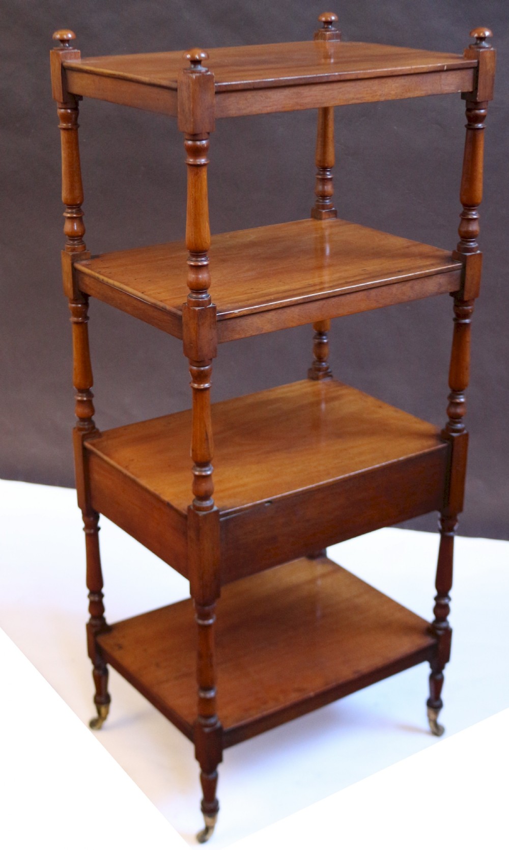 George 1V Mahogany 4 Tier Whatnot View IV