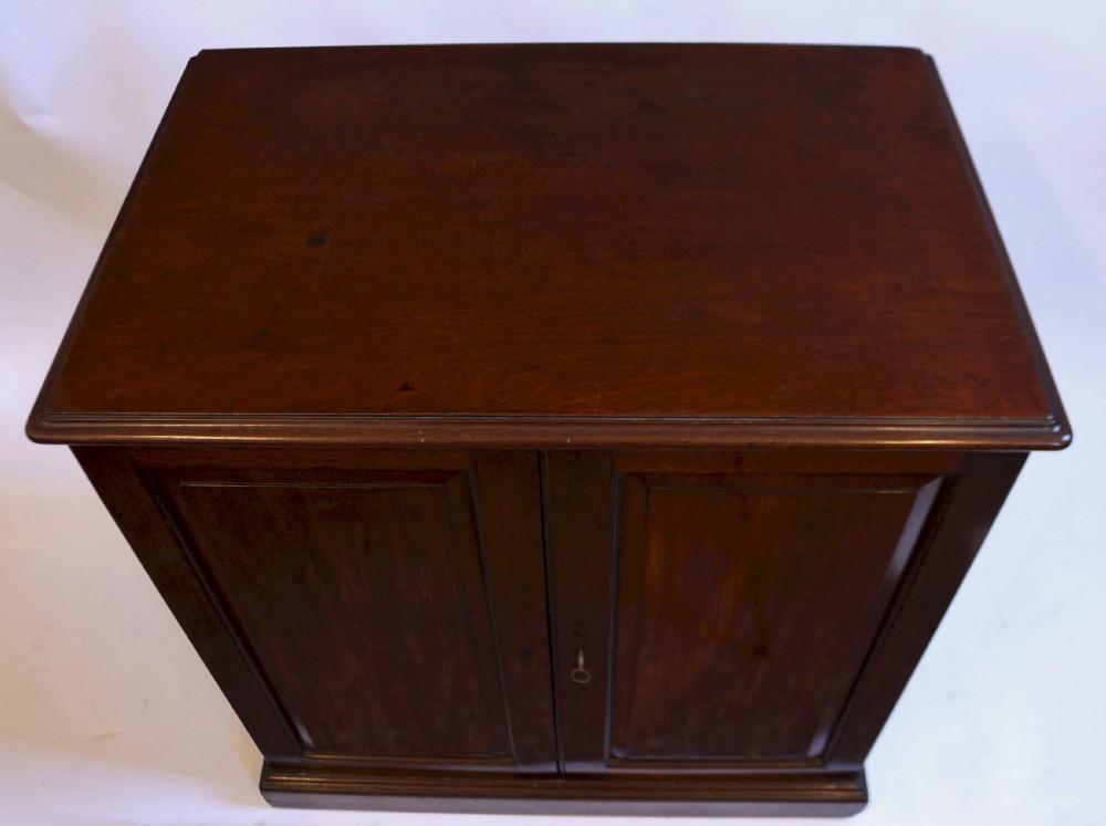 George 111 Mahogany 2 Door Dwarf Cupboard View II