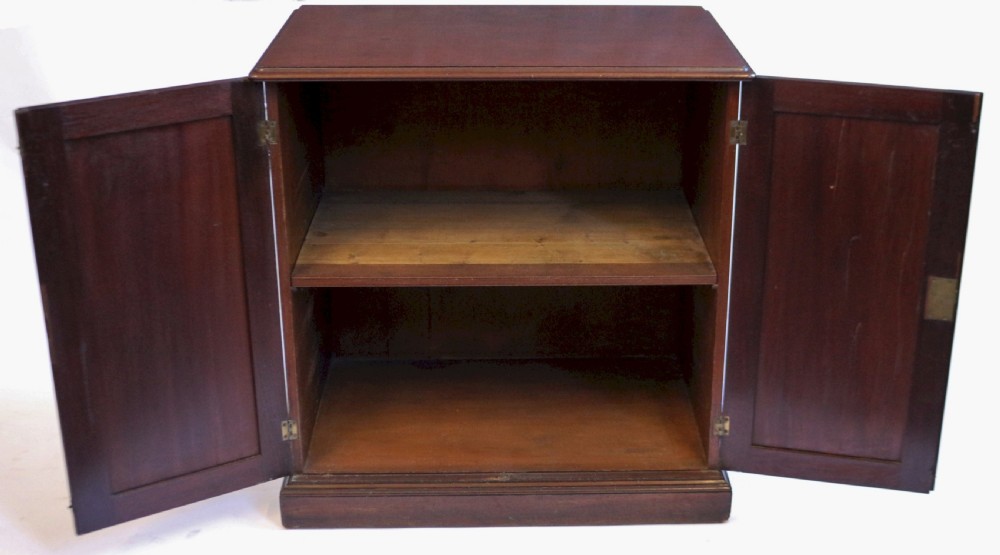 George 111 Mahogany 2 Door Dwarf Cupboard View III