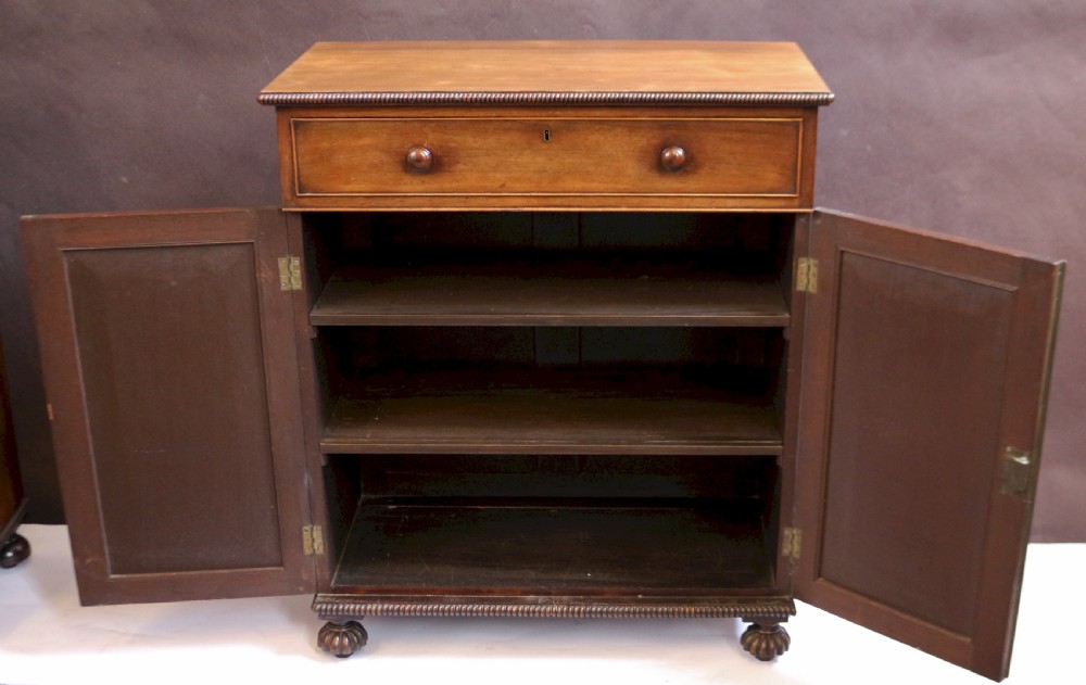 Fine and Rare Pair of Regency Rosewood Side Cabinets View V