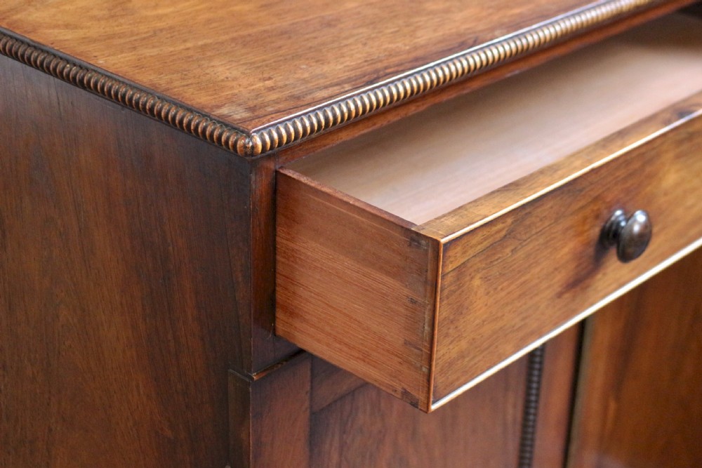 Fine and Rare Pair of Regency Rosewood Side Cabinets View XI
