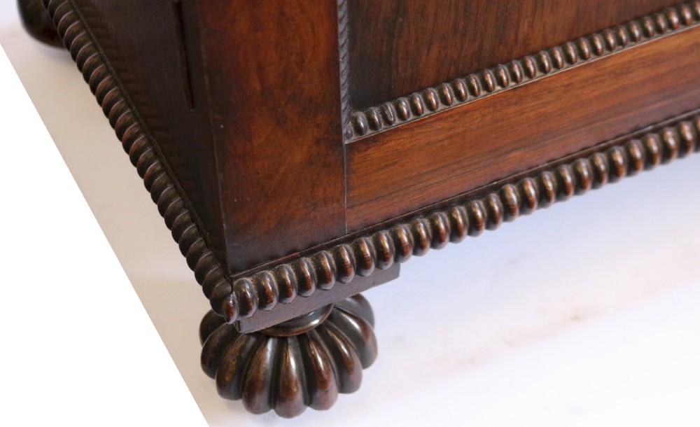 Fine and Rare Pair of Regency Rosewood Side Cabinets View XX