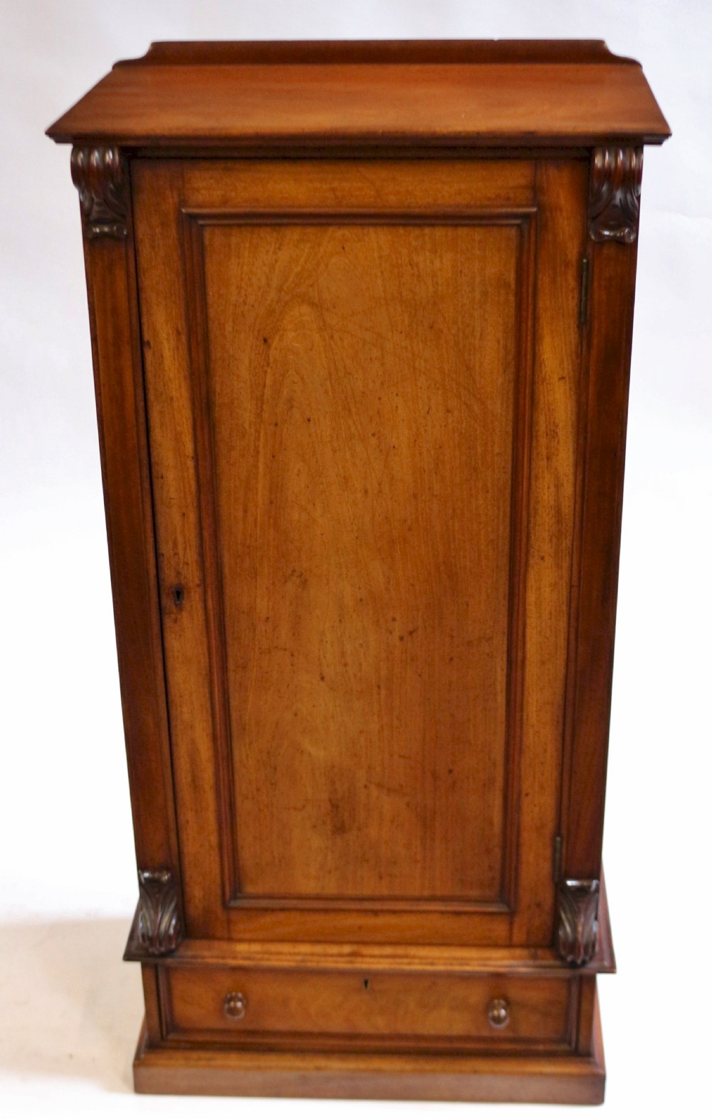 Victorian Mahogany Single Door Cupboard with Drawer to Base