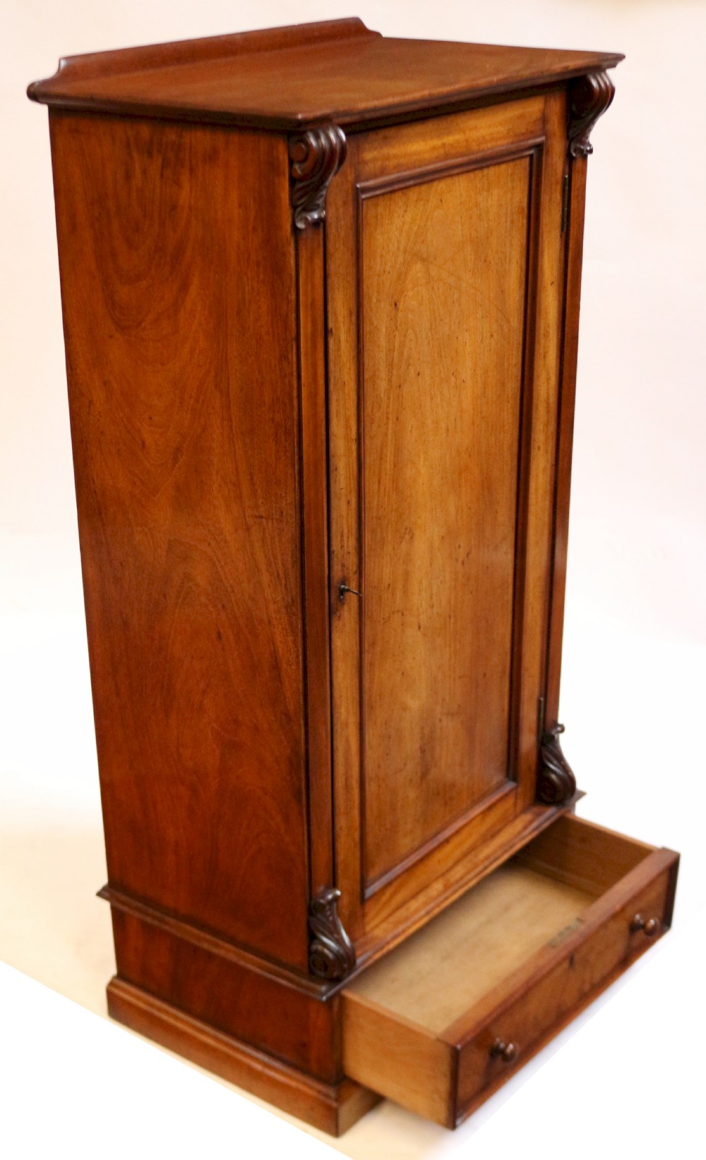 Victorian Mahogany Single Door Cupboard with Drawer to Base View IV
