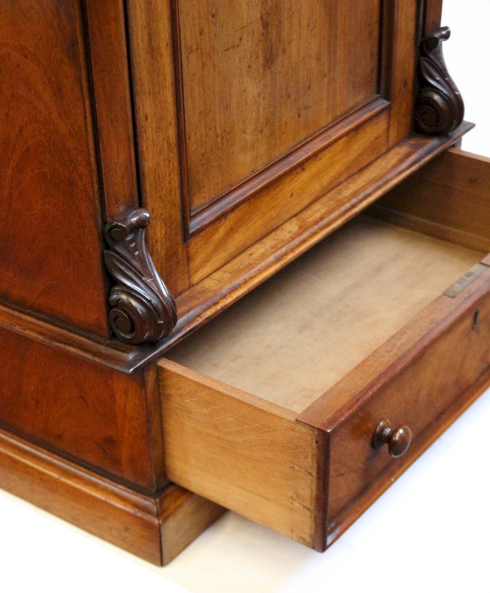 Victorian Mahogany Single Door Cupboard with Drawer to Base View V